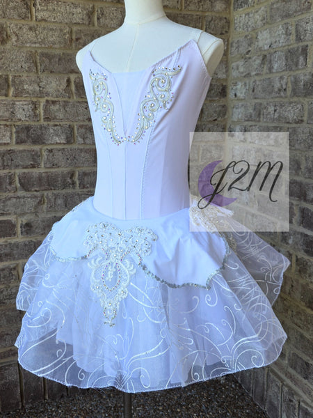 White Stretch Ballet Tutu